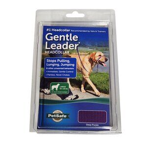 Gentle Leader Headcollar Color Deep Purple Large 60-130 lb Dog Lead NEW opened